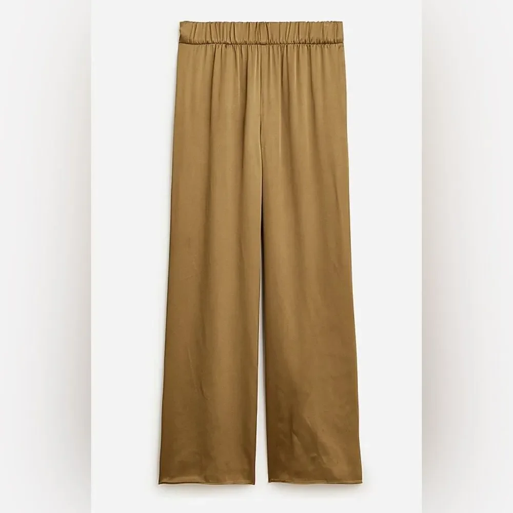 J Crew Collection Astrid wide-leg pant in luster crepe BR786 Size 12